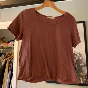 Maroon t-shirt